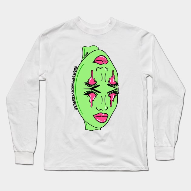 Gemini Season Long Sleeve T-Shirt by BreezyArtCollections 